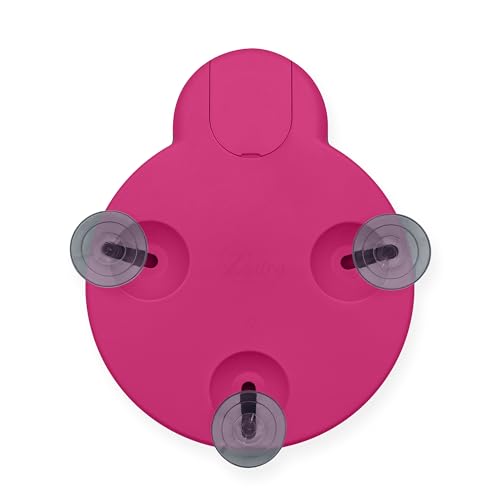 Compact Mirror with Light & Magnification, Retractable Suction Cups by Zadro - color: Pink