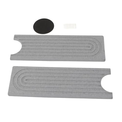 Aramox Diatomite Faucet Mat, Fast Drying Absorbent Pad with Sanding Tool, Light Gray, 23.6x3.9 Inch, for Kitchen Bathroom RV Countertop - color: Light Gray