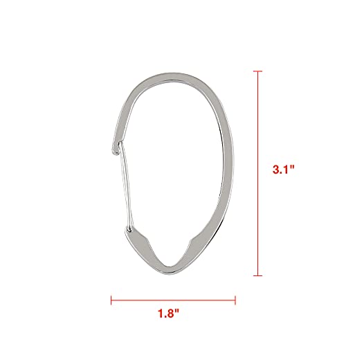 Shower Hooks - Shower Curtain Rings for Bathroom - Rust Proof Shower Curtain Hooks for Shower Curtain or Liner - Set of 12, Polished Chrome - color: Chrome