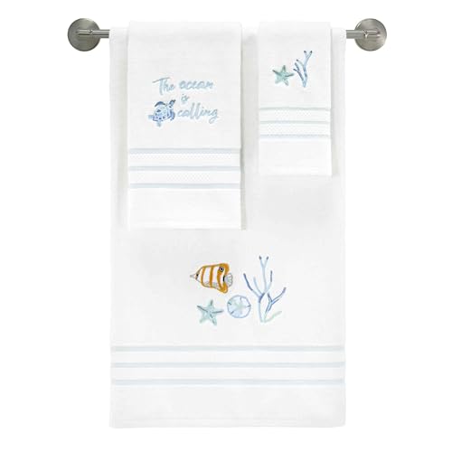 Avanti Linens - Bath Towel, Soft & Absorbent Bathroom Essentials, Sealife Home Decor (Ocean Friends Collection) - size: Bath Towel