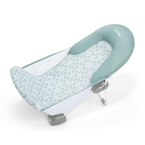 Ingenuity Foldaway 2-Position Bather, 2-Position Bath Support for Sink or Bathtub, for Ages 0-6 Months, Up to 20 Pounds - color: Green, size: 1 Count (Pack of 1)