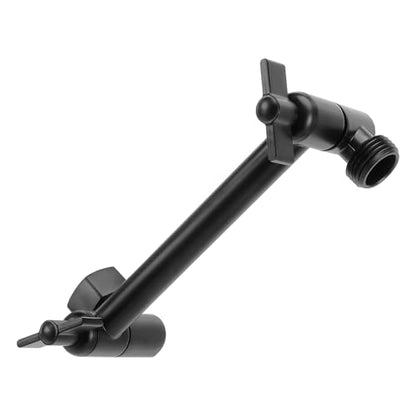 NearMoon Adjustable Shower Arm Universal Connection, Extension Arm, Adjust Angle to Upgrade Shower Experience, Easy to Install, Anti-leak (5 Inch, Matte Black) - color: Matte Black, style: 5 Inch Adjustale