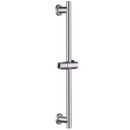 Brushed Nickel Shower Slide Bar, Bathroom Shower Slide Bar with Adjustable Handheld Shower Holder, Stainless Steel Slide Slide Bar Wall Mount Sliding Bar - color: Brushed Nickel