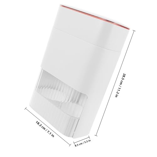 Kichvoe Wall Mount Paper Cup Dispenser and Organizer, Double Tube White Holder with Storage Box, Universal Disposable Cup Holder for Water Cooler and Mouthwash Use in Home, Office, Gym,
