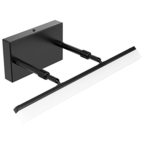 Aipsun 15.7 inch LED Vanity Lights Adjustable Bathroom Wall Light Fixtures Bathroom Lighting Fixture Over Mirror Black Modern Vanity Lighting 5500K - color: Black, size: 15.7 in