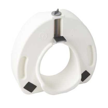 Drive Medical 12014 Premium Raised Toilet Seat with Lock, Elongated, White | Raised Toilet Seat Includes Lock for Secure, Comfortable Everyday Bathroom Support, Elongated Seat Design