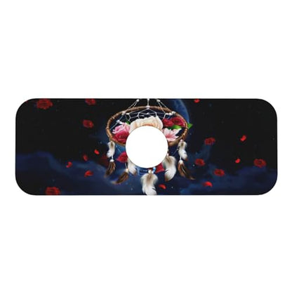 Dreamcatcher Rose Flowers Kitchen sink faucet pad, strong water absorption, anti slip, easy to clean, very suitable for splash and drip prevention, suitable for kitchens and bathrooms - color: Dreamcatcher Rose Flowers