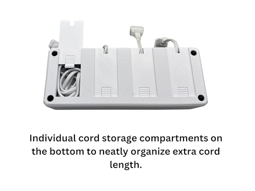 4 Slot Family Electric Toothbrush Charger Holder and Bathroom Organizer, for Select OralB and Philips Sonicare Tooth Brush Chargers (See Compatability Image), Countertop Stand or Wall-Mounted, White - size: 4 Openings