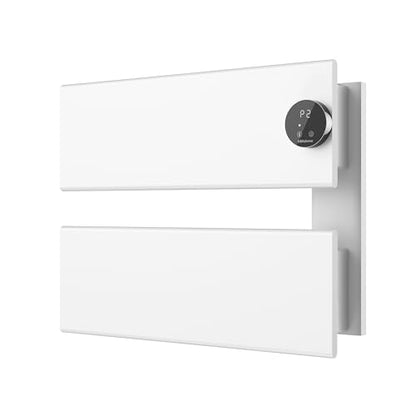 K&KALONZO Electric Towel Warmer Wall Mounted, Fast Heat in 2 Min, NTC Safety | 5 Timers & 3 Heat Levels Control, 2H Rapid Dry, Plug-In/Hardwired, Anti-Scald, Aluminum Heated Towel Rack for Bathroom, K2RW - color: White, size: 2-Bar