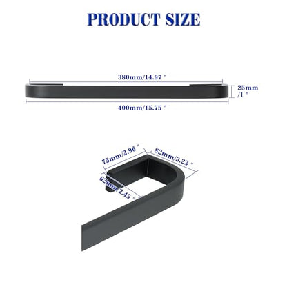 Alise 16'' Towel Bar for Bathroom,Black Towel Holder Towel Racks for Bathroom Wall Mount,SUS304 Stainless Steel Towel Rail Towel Hanger for Walls - size: 16 Inch