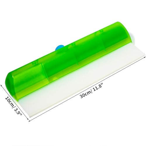 Forgrace Flexible Silicone Squeegee & Microfiber Scrubber with Long Handle | Professional Car Windshield Squeegee Set , Window Cleaning Kit for for Car, Home Glass Shower Mirror, Door