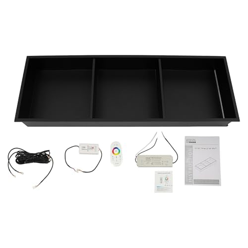 12 * 36In RGB LED Light Shower Niche, 3-Tier Stainless Steel Recessed Storage with Remote Control, Black No Tile Needed Wall Niche for Bathroom Storage Built-in Installation (12x36in RGB) - size: 12x36in RGB
