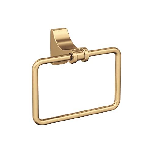 Amerock BH36052CZ | Champagne Bronze Towel Ring | 5-1/4 inch (133 mm) Width Towel Holder | Davenport | Hand Towel Holder for Bathroom Wall | Small Kitchen | Bath Accessories - color: Champagne Bronze, size: 5-1/4 Inch (133 mm) Width