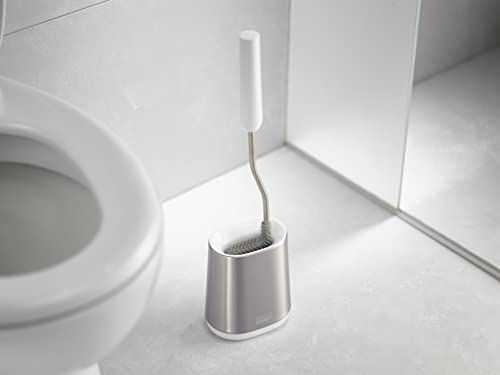 Joseph Joseph Flex Lite Stainless Steel Toilet Brush, Pack of 2, White - size: 2 pack