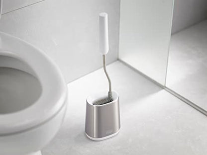 Joseph Joseph Flex Lite Stainless Steel Toilet Brush, Pack of 2, White - size: 2 pack