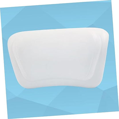 VICASKY PU Bath Pillow with Strong Suction Cups for Neck and Back Support Durable Soft Sponge Bathtub Cushion for and Home