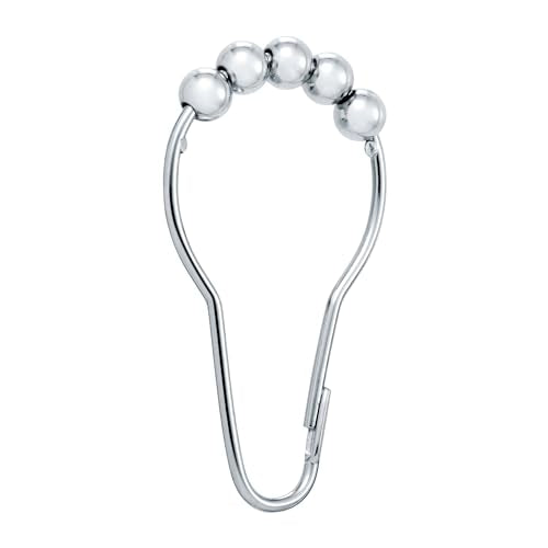 Moen SR2100CH Shower Curtain Rings, Pack of 12, Chrome