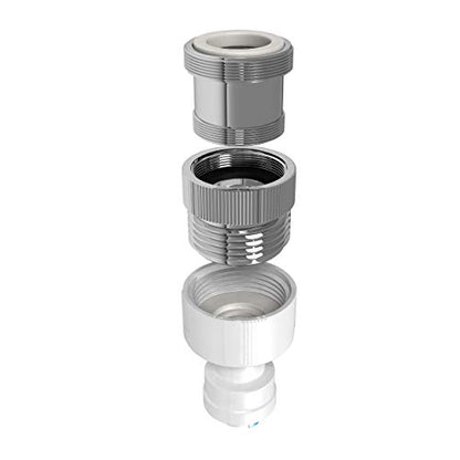 AquaticLife Brass Faucet Adapter Kit, Kitchen and Bathroom, 3-Piece | Male-to-female adapters connect faucets to garden hoses, water filters, and aquarium vacuums
