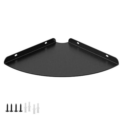 8.5 Inch Metal Corner Shelf - Aluminum Alloy Wall Mounted Floating Corner Shelf Durable and Waterproof for Kitchen, Bathroom, Living Room Home Décor