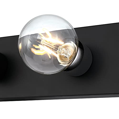 Westinghouse 6117600 Traditional Four-Light Indoor Vanity Light Fixture, Matte Black - color: Matte Black, size: 4-Light