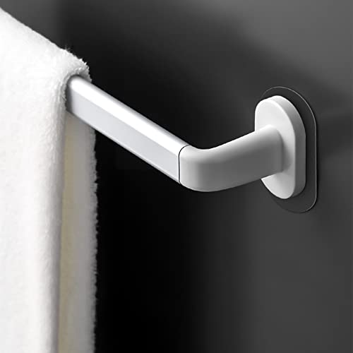 DCFV Bathroom Towel Bar, Hand Towel Holder Kitchen Towel Racks, Waterproof Bath Accessories, Multiple Uses Wall-Mounted Towel Rod Space Aluminum Shower Dishcloths Hanger