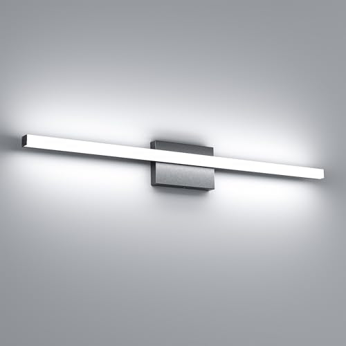 36Inch LED Bathroom Vanity Light Bar 5700K Dimmable Led Bathroom Light Over Mirror Modern Bath Wall Light Cool White ETL Certified 34W - color: 1 Pack - Black 5700k Daylight, size: 36 Inch