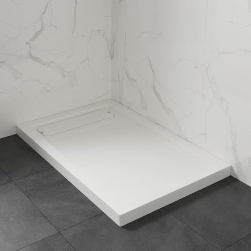 OVE Decors 48x32" Shower Base, White - size: 48 x 32, style: Side Drain