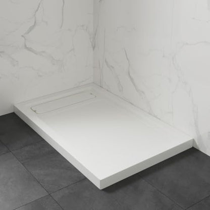 OVE Decors 48x32" Shower Base, White - size: 48 x 32, style: Side Drain