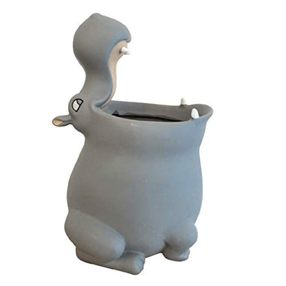 Lily’s Home-Kids Toothbrush Holder Toothbrush Organizer – Durable Silicone Animal Tooth Brush Holder – Easy to Clean Toothbrush and Toothpaste Holder – Baby Toothbrush Holders for Bathrooms-Hippo - color: Hippo