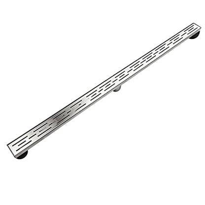Neodrain 48-Inch Brushed Linear Shower Drain with Brick Pattern Grate | 304 Stainless Steel,Durable Bathroom Floor Drain,Rectangle Linear Drain with Hair Strainer & Adjustable Feet,CUPC certified - color: Stainless, size: 48 In