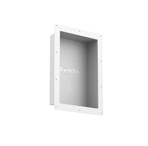 New Ready for Tile Recessed Bathroom Shower Shampoo Shelf Niche (11" X 16" Medium Rectangular) - size: 11" x 16" Medium Rectangular