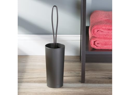 iDesign Loop Toilet Bowl Brush and Holder for Bathroom Storage - Bronze | Bathroom Storage - color: Bronze
