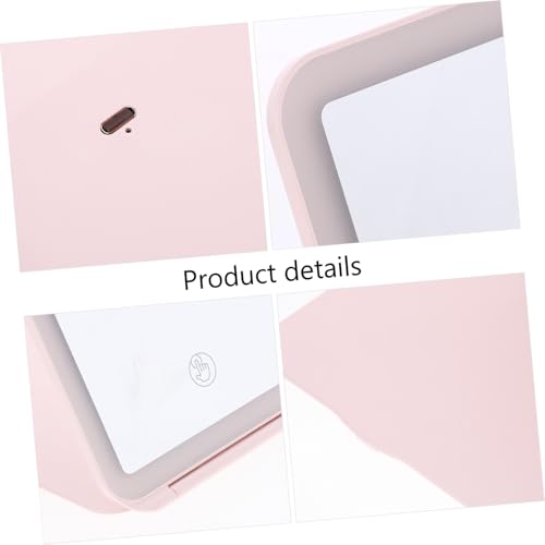 Chic USB Makeup Mirror with Touch Control Portable Foldable Design for Home Desktop and Travel Use Lighted Vanity Mirror for Effortless Makeup Application