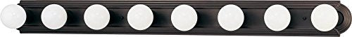 Nuvo Lighting 60/1287 Eight Light Racetrack Vanity - color: Bronze/Dark, size: 8Lt Vanity Strip