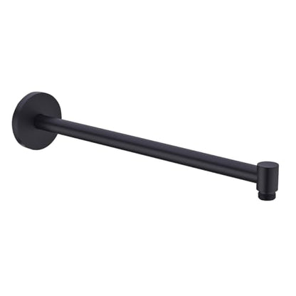 Shower Arm,16 Inch Rain Shower Head Extension Extender, With Flange and Teflon Tape, Made of Thicken Stainless Steel for Bathroom Rainfall Shower,Matte Black,SE-91088-16MB - color: Matte Black(91088)
