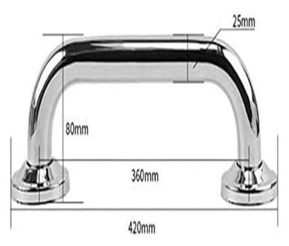 Grab Rails Grab Rails,Bathroom Safety Handicap Grab Bar, Bathroom Grab Bars, Wall-Mounted Straight Hair Towel Rack, Sturdy Stainless Steel Shower Safety Handle for Bathtu-One Color-42Cm - size: 42Cm