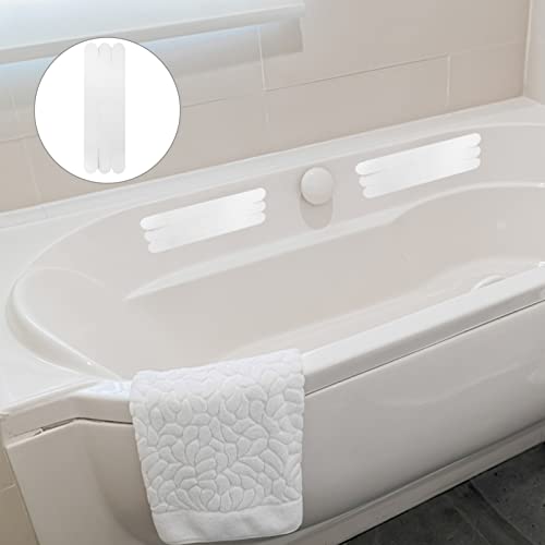 SOLUSTRE 6pcs Non-Slip Tape for Bathroom Adhesive Bath Treads Shower Accessories Bathtub Stickers - size: 6 pcs