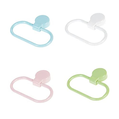 UKCOCO Self Adhesive Towel Holder Ring No Drilling Abs Material Bathroom Kitchen Towel Rack Green Easy Install
