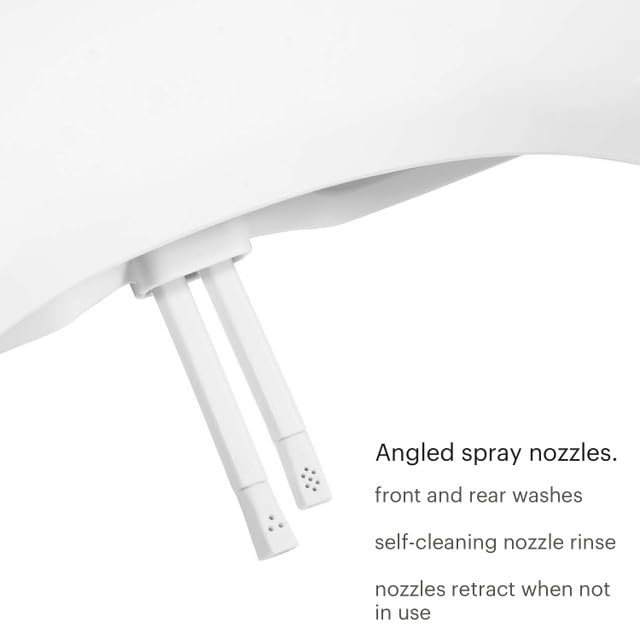 Brondell Non-electric Bidet Toilet Seat S101T-RW, Round