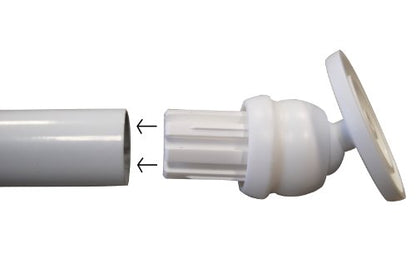 Ridder Vario 505010-350 Angled Wall Bracket for 25 mm Shower Bar