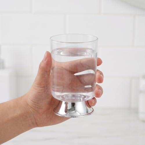 2pcs Stainless Steel Mouthwash Cups - Metal Water Cup Toothbrush Holder Reusable Drinkware Tumbler for Coffee Bathroom Office