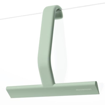JustHang Shower Squeegee with Built-in Hook, 10'' Matte Green | Award-Winning Design, All-One-Piece Soft-Touch Silicone, for Glass Door, Bathroom, Window, Mirror, Tile Wall, Car - color: Matte Green