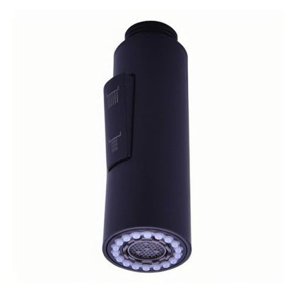 7Trees Pull Down Spray Head for Kitchen Faucet, 2-Function Bathroom Faucet Replacement Head, Water Nozzle, 1.8 GPM G1/2 Pull-Out Spray Nozzle, 0.8inch Connector (Black) - color: Black