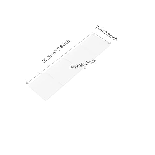 Onerbuy 8pcs Adjustable Grid Drawer Dividers DIY Plastic Closet Separator Tidy Organizer Container 32.5 * 7cm/ 12.8 * 2.8inch for Underwear Socks Belt Office Supplies(Transparent White) - color: Transparent White