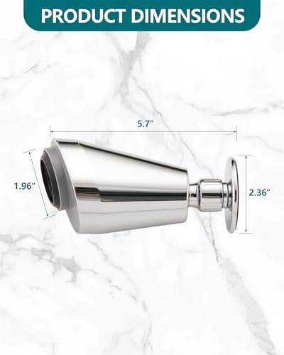 Adjustable Shower Holder Compatible with Delta Fit Kohler Magnetic Handheld Showerhead - 3M VBH Adhesive Tape for Strong Hold, No Drill, Any Height Use, Chrome - size: Chrome
