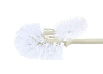 Superio Toilet Brush, Toilet Bowl Cleaning System with Scrubbing Wand, Under Rim Lip Brush for Bathroom - size: 1 Pack