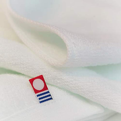 Soft Airy Washcloths 100% Cotton White 13" x 30" Sets of 1, 3, 5 and 10 Towels Made in Imabari Japan (1)