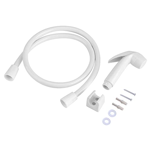 VINGVO Handheld Bidet Sprayer, Portable Toilet Water Sprayer, Plastic, White, Modern, Wall Mount, Multi-functional, Powerful Jet Rinsing