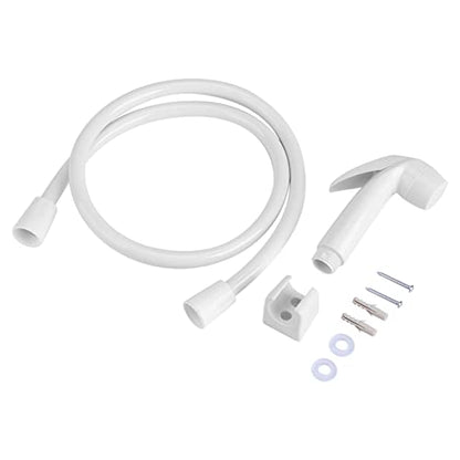 VINGVO Handheld Bidet Sprayer, Portable Toilet Water Sprayer, Plastic, White, Modern, Wall Mount, Multi-functional, Powerful Jet Rinsing