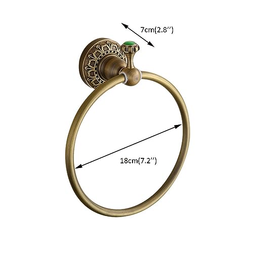 Wall Mounted Towel Ring/Towel Holder,Solid Brass Construction, Antique Bronze Finish,Bathroom Accessories
